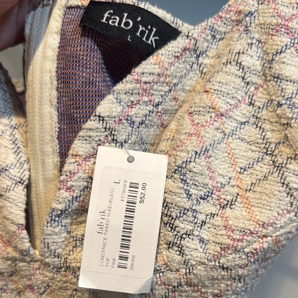 fab'rik Multicolor Textured Crop Top - Picture 2 of 5